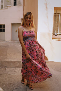 Jungle Dress - Geo pink