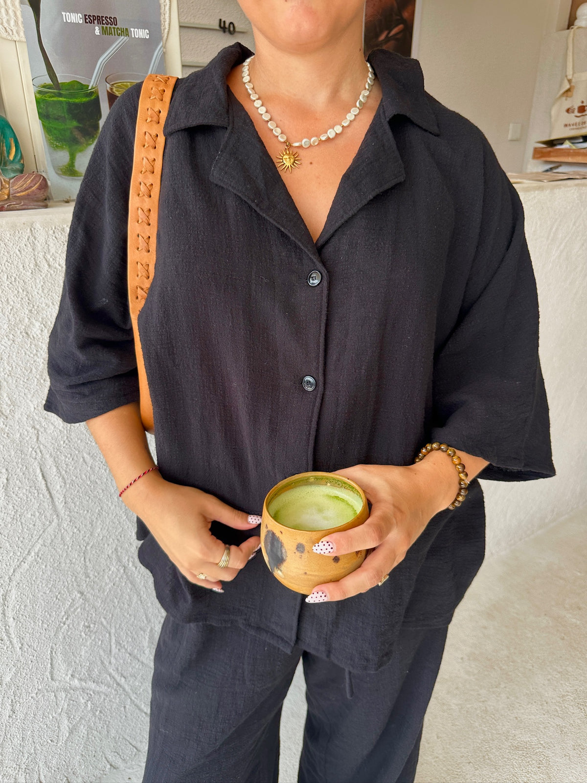 Maxi shirt - noir