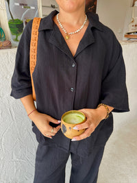 Maxi shirt - noir