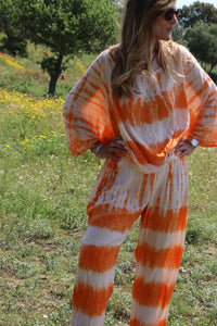 Pantalon Tie & Dye Orange