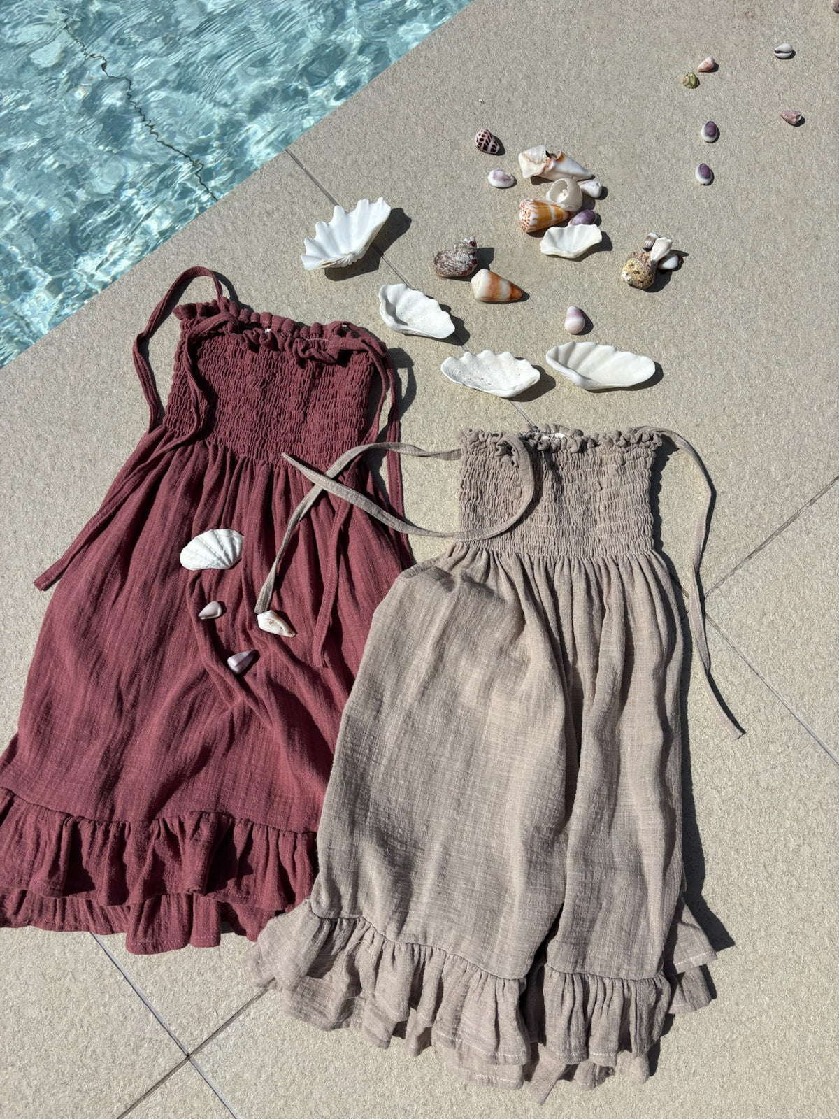 Mini Smoke Dress - Old pink