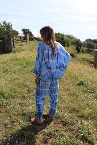 Top Cama Tie & Dye Bleu
