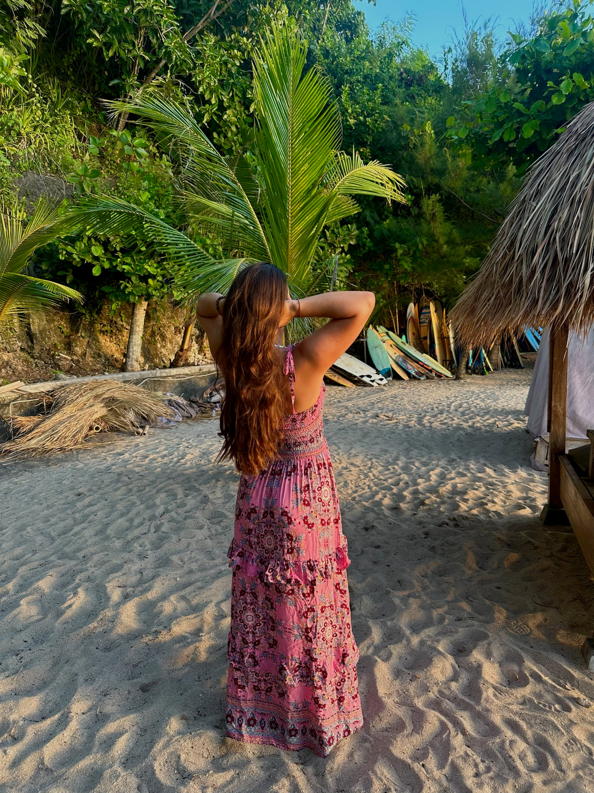 Jungle Dress - Geo pink