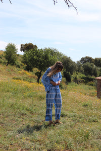 Top Cama Tie & Dye Bleu