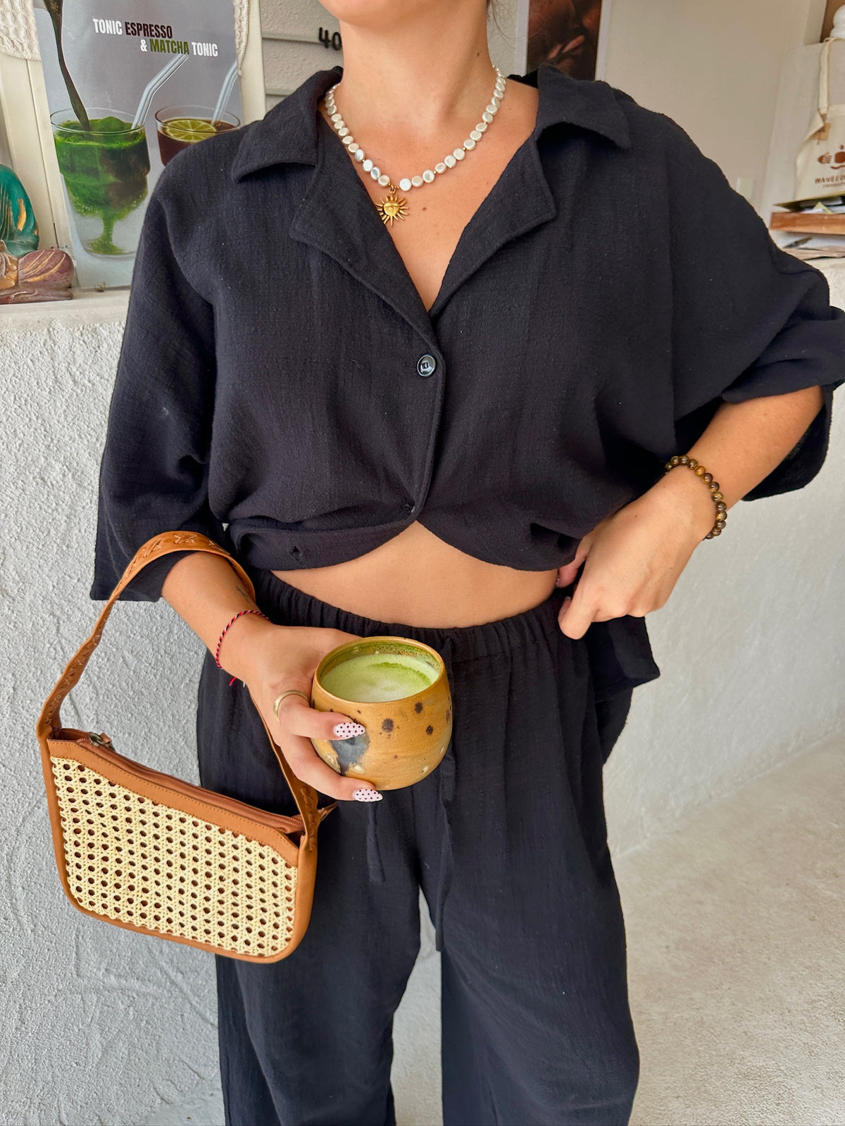 Maxi shirt - noir