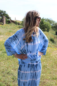 Top Cama Tie & Dye Bleu