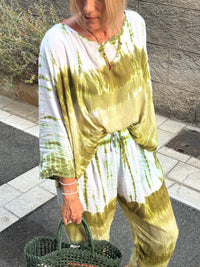 Top Cama Tie & Dye kaki