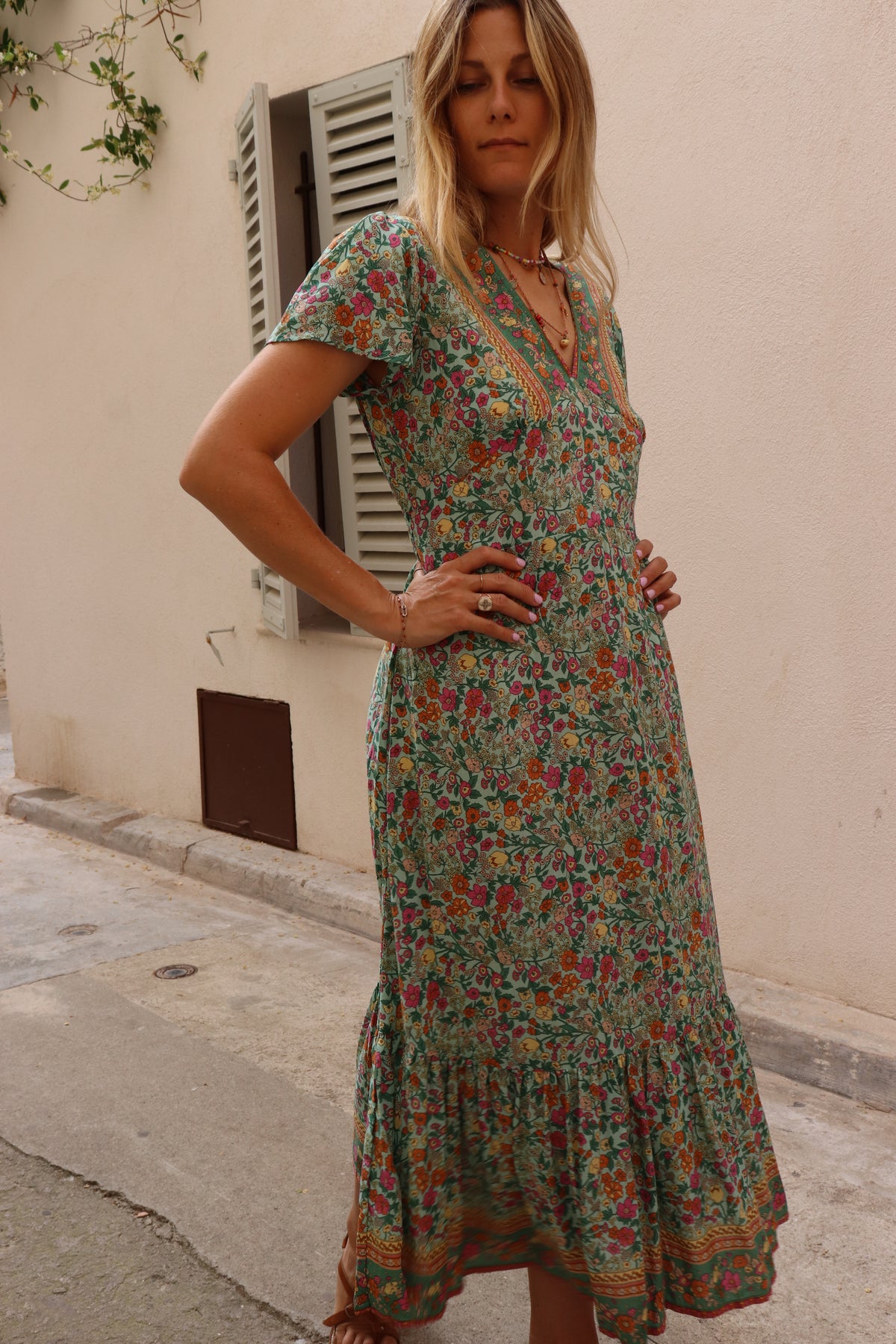 Nossa Dress - Daisy Green