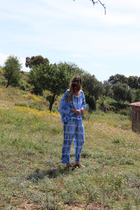 Pantalon Tie & Dye Bleu