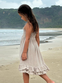 Mini Smoke Dress - Beige