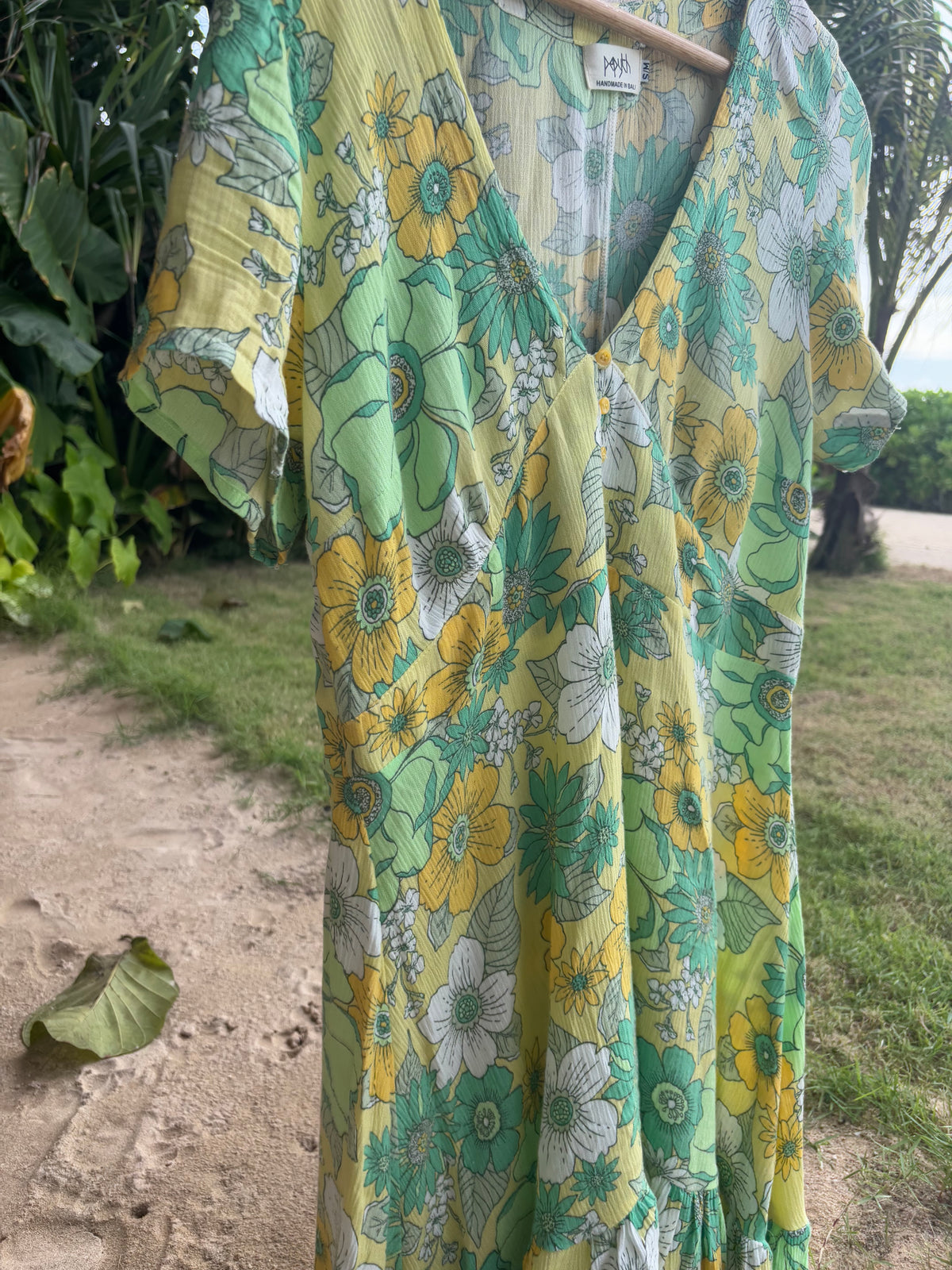 Sara Dress Green lemon