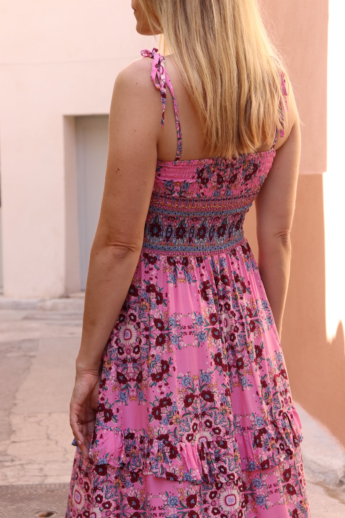 Jungle Dress - Geo pink