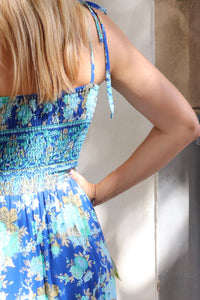 Jungle Dress - turquoise floral