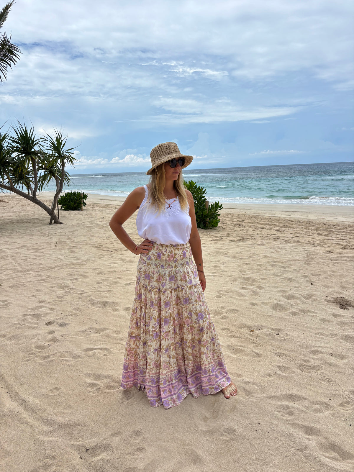 Maxi Siena skirt - Butter cream