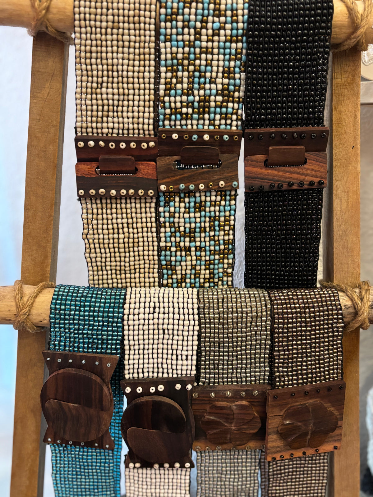 Ceinture Perles & bois