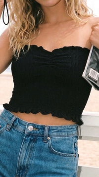 Crop Top Arya - noir