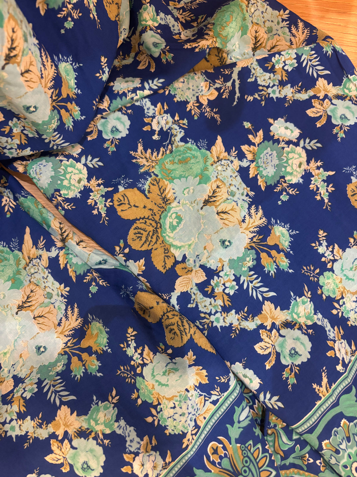 Marco Pant - turquoise floral