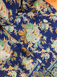 Marco Pant - turquoise floral