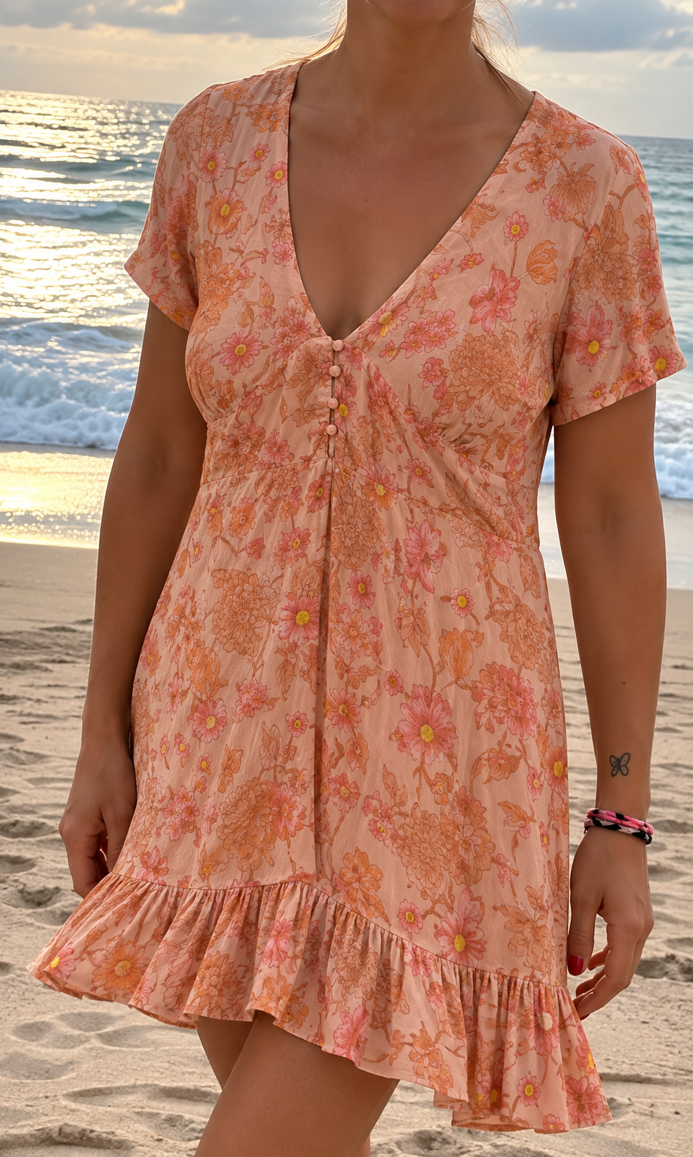 Sara Dress sunday Flowers