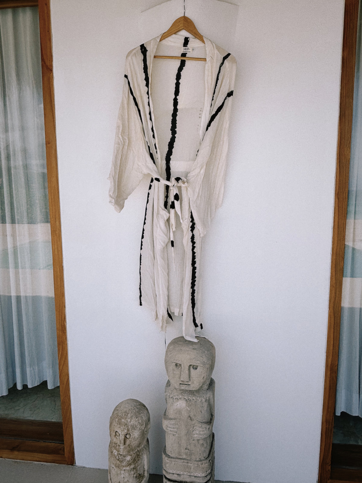 Kimono XL - Tie & Dye Blanc