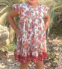 Mini Spella Dress - Cream Floral