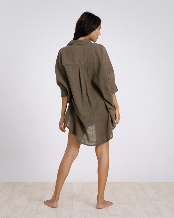 Chemise Oversize - Kaki