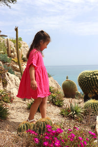Mini Lily Dress - Framboise