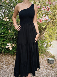 One Shoulder dress - Black