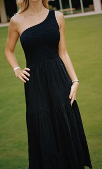 One Shoulder dress - Black