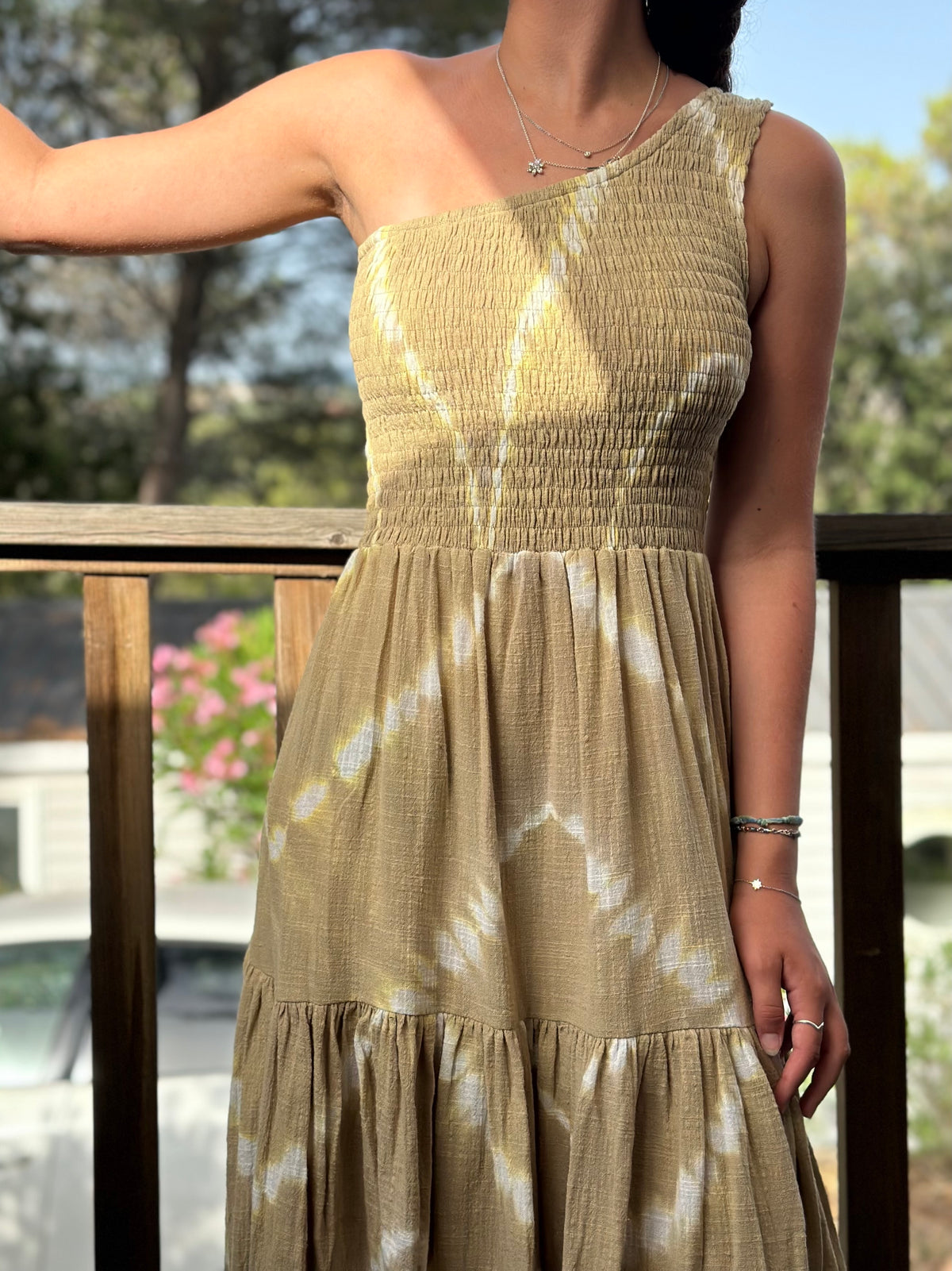 One Shoulder dress - Tie & Dye