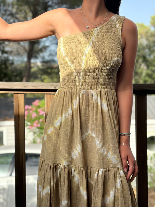 One Shoulder dress - Tie & Dye